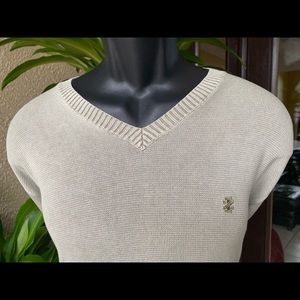 IZOD Men's Luxury Spirt Vintage Wash‎ VNeck Sweater